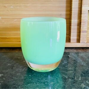 Glassy Baby Light Sea Green Votive Candleholder Seafoam Strength Spirit Patient